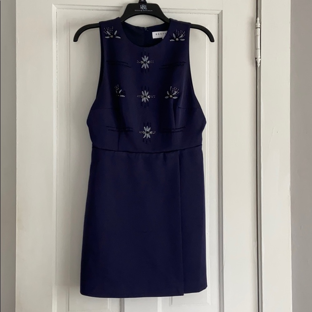 Purple dress with embellished top